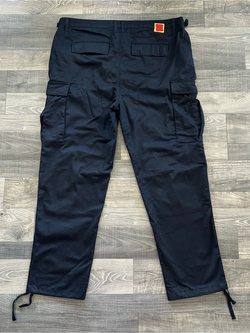 Empyre Relax Cargo Pants Men’s 38 42x31 Black Skate Chino Button Fly Y2K